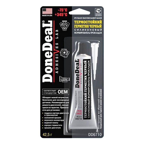 Done Deal DD6710 Герметик DoneDeal Black 0.042L